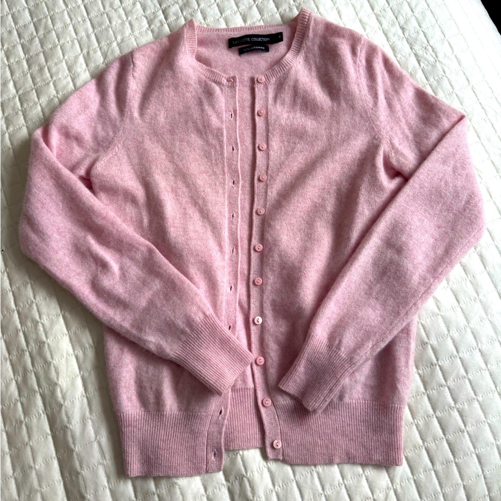 Lafayette Collection/Pink 100% Cashmere Sweater